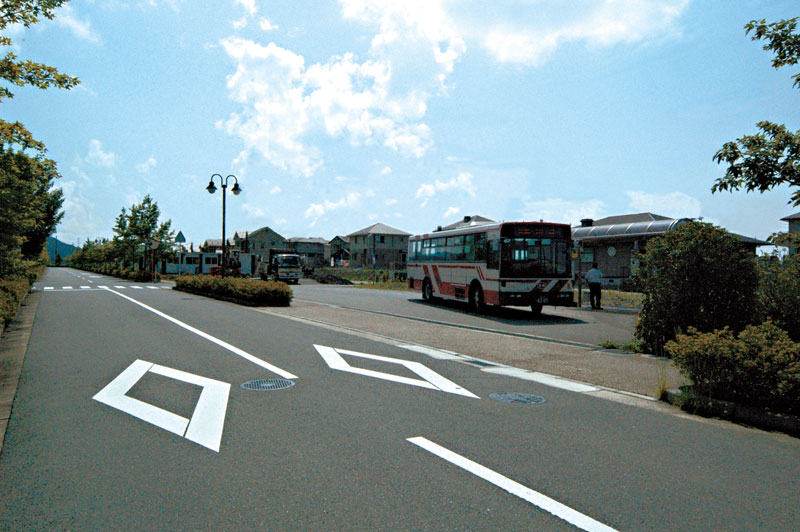 京都府の宇治田原町バス停